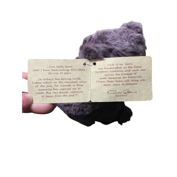 Russ Berrie Bears From the Past Bearberry Baby Plush Stuffed Animal - Picture 8 of 10